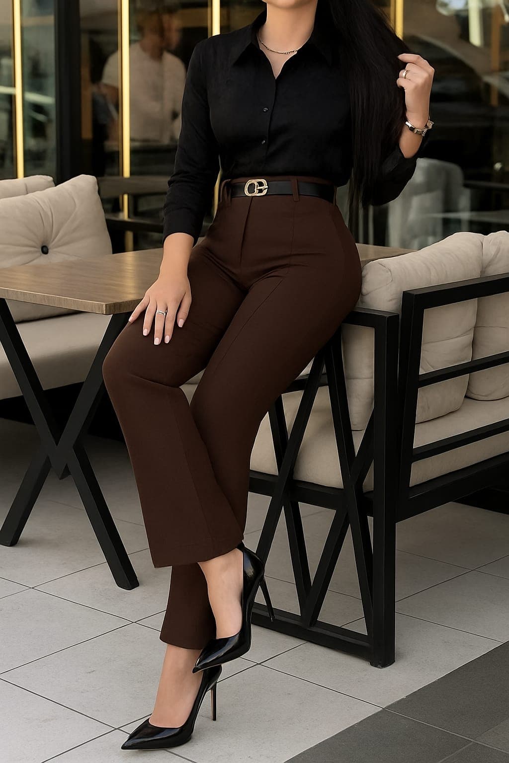 Pantolon - Kahverengi